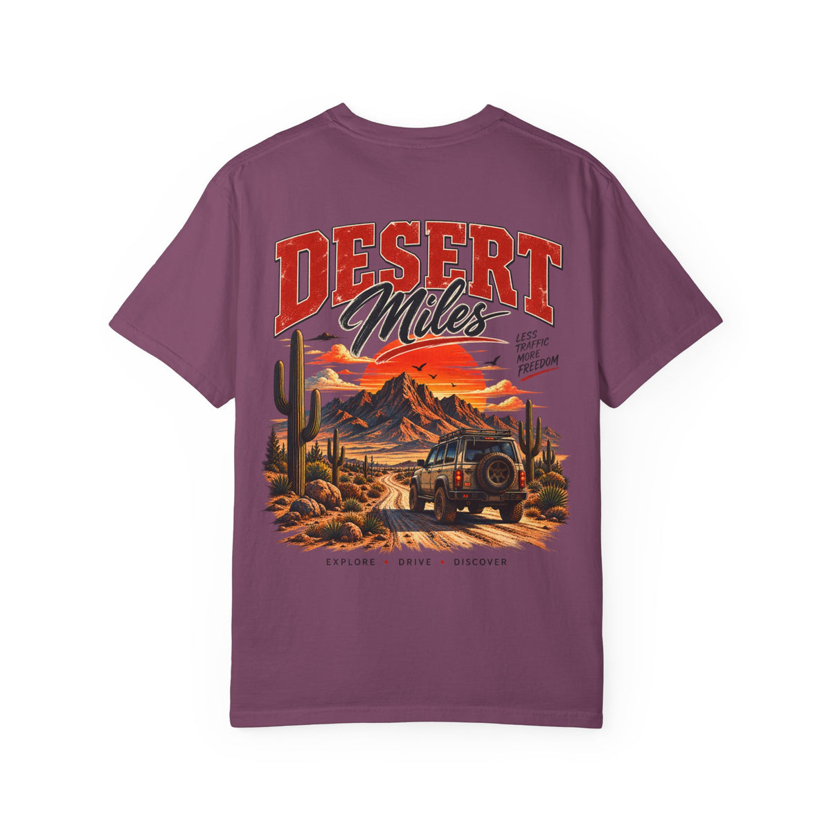 Desert Miles T-Shirt — Vintage Off-Road Scenic Graphic Tee