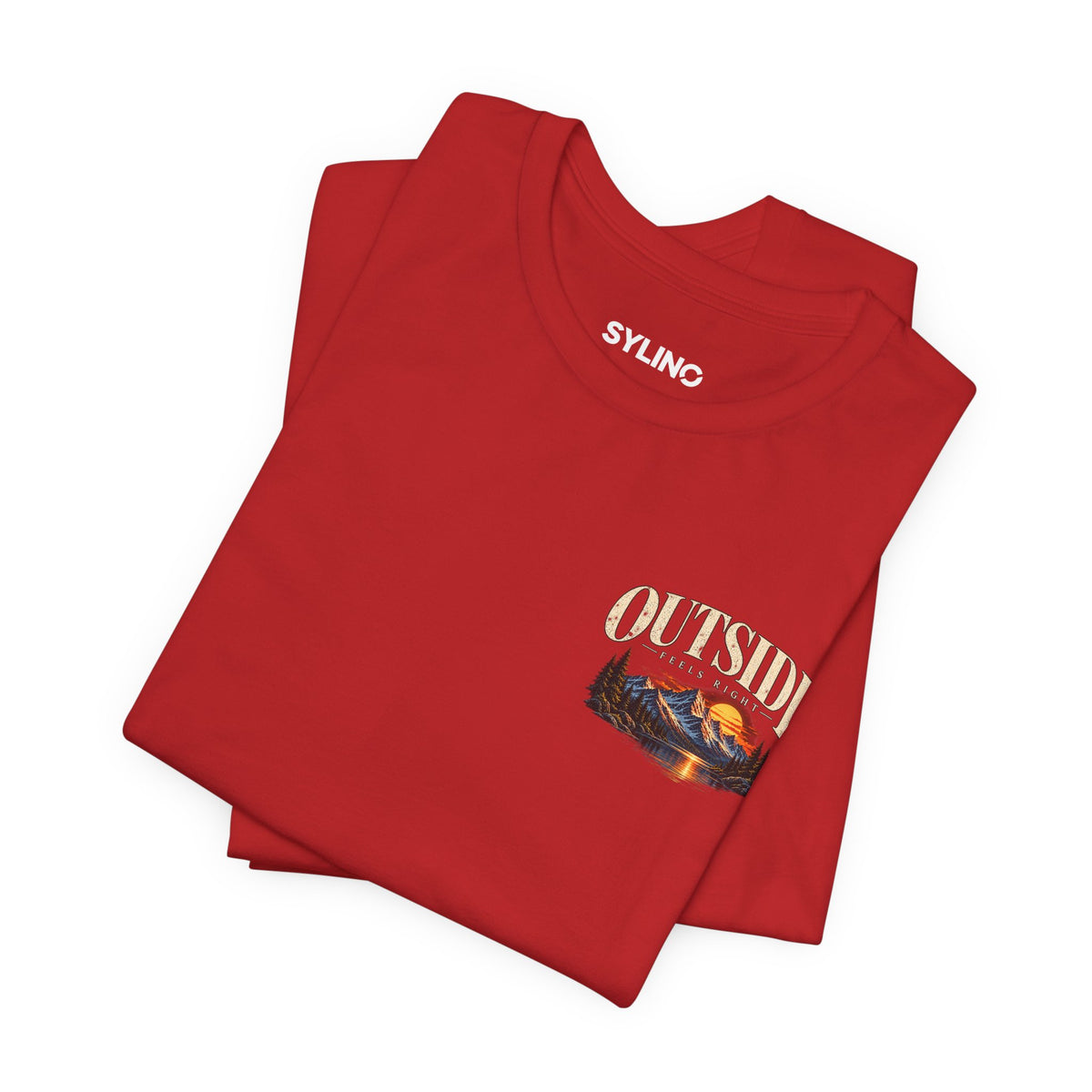 Outdoor Vibes Tee — Mountain Sunset Graphic T-Shirt