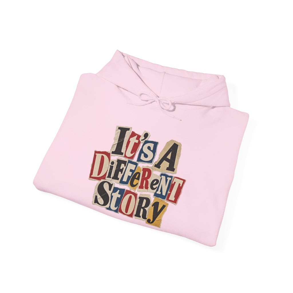 It's A Different Story Hoodie – Retro Ransom-Style Graphic Pullover