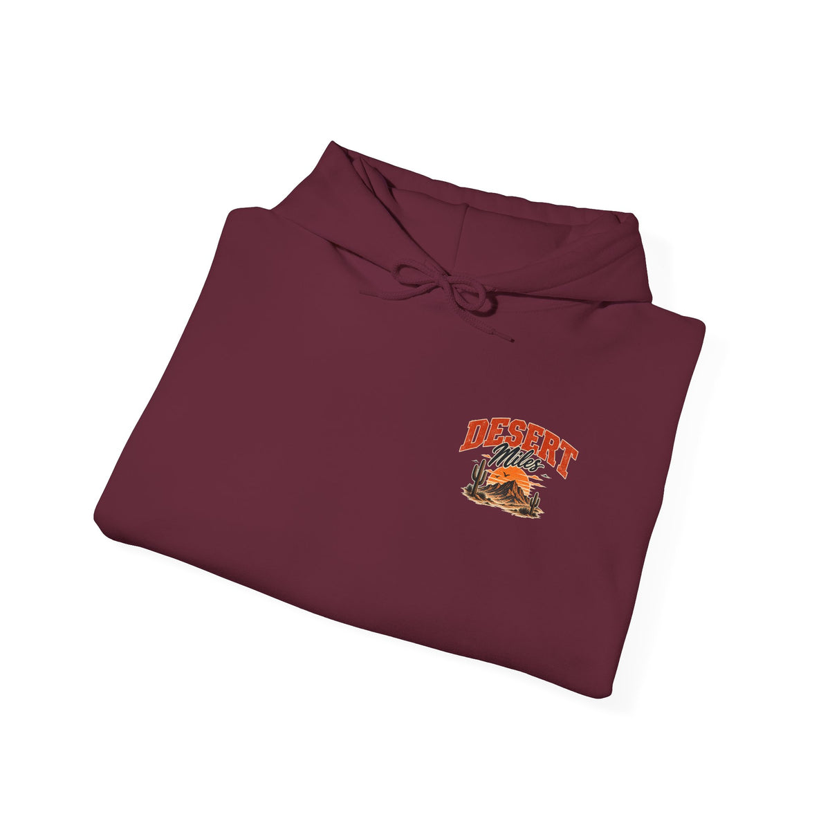 Desert Camp Graphic Hoodie – 'Desert' Sunset Cactus Pullover