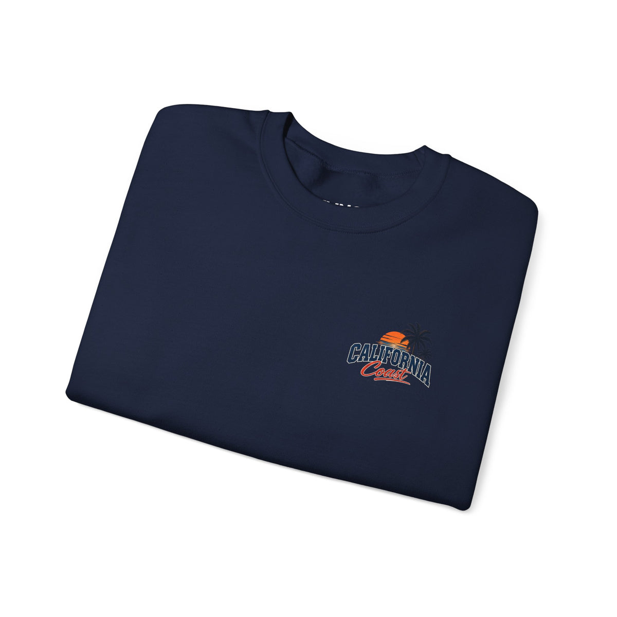 California Coast Crewneck Sweatshirt — Retro Palm Tree Graphic