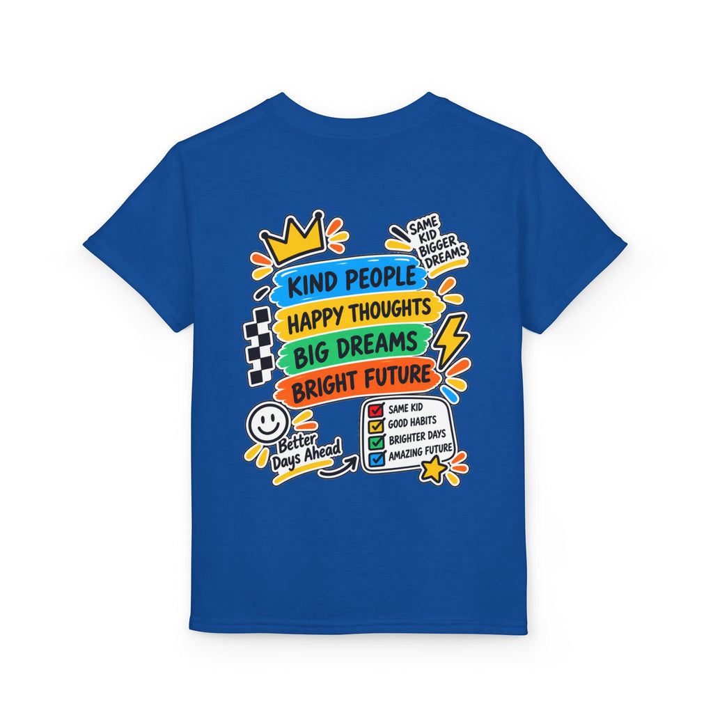 Youth T-Shirt — "Good Vibes Always" Colorful Positive Message Tee