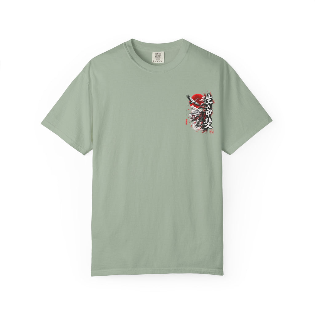 Japanese Ronin Graphic Tee - Lone Wanderer & Red Sun Vintage Streetwear