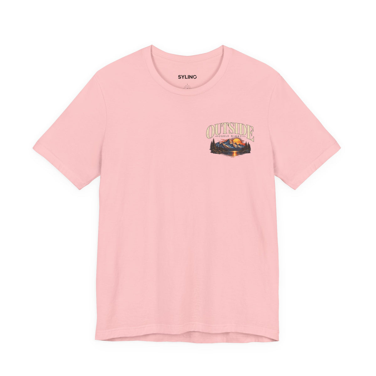 Outdoor Vibes Tee — Mountain Sunset Graphic T-Shirt