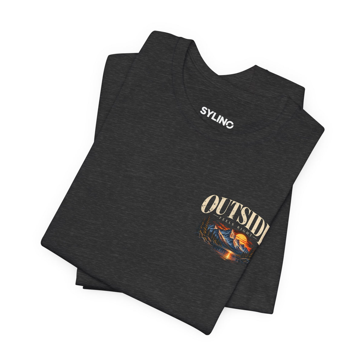 Outdoor Vibes Tee — Mountain Sunset Graphic T-Shirt