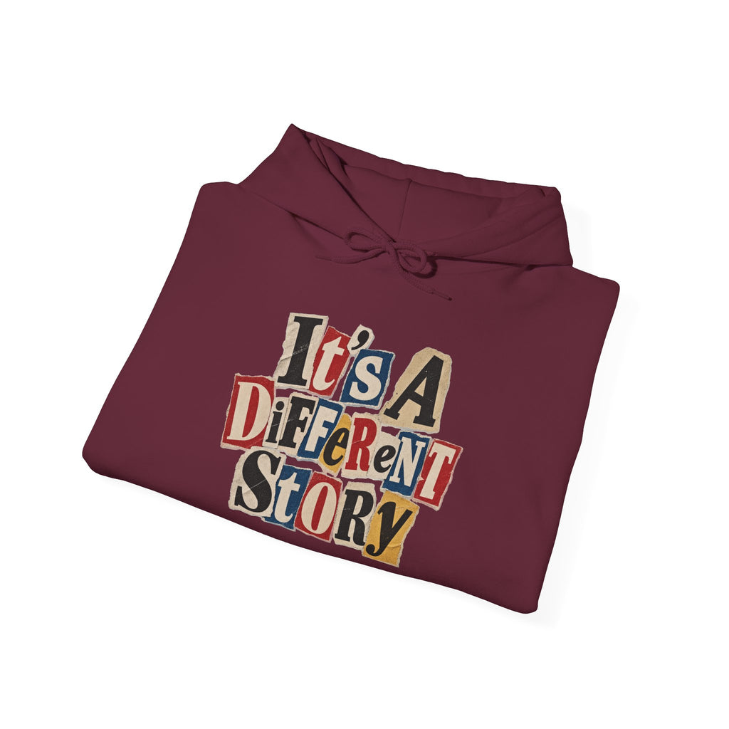 It's A Different Story Hoodie – Retro Ransom-Style Graphic Pullover