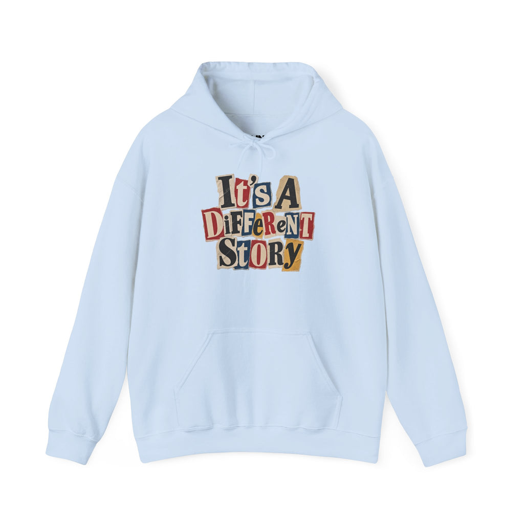 It's A Different Story Hoodie – Retro Ransom-Style Graphic Pullover