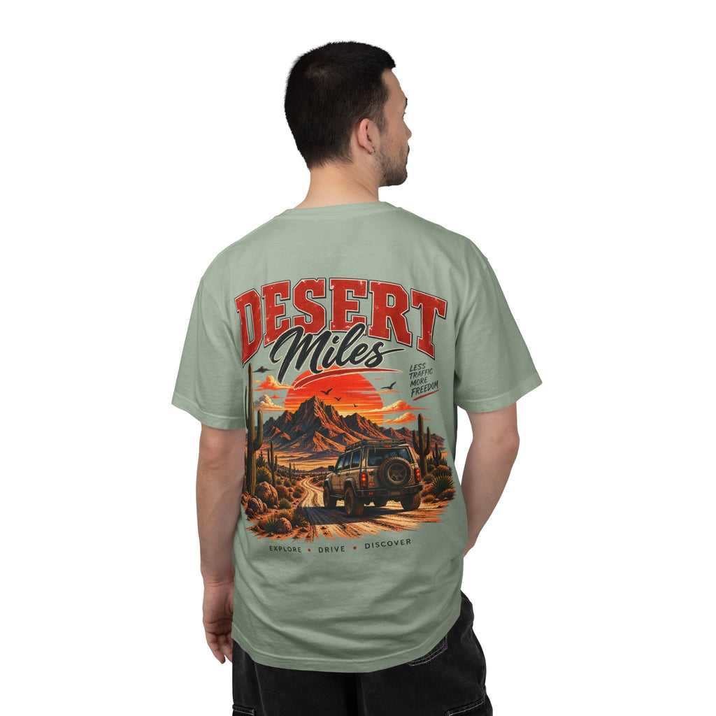 Desert Miles T-Shirt — Vintage Off-Road Scenic Graphic Tee