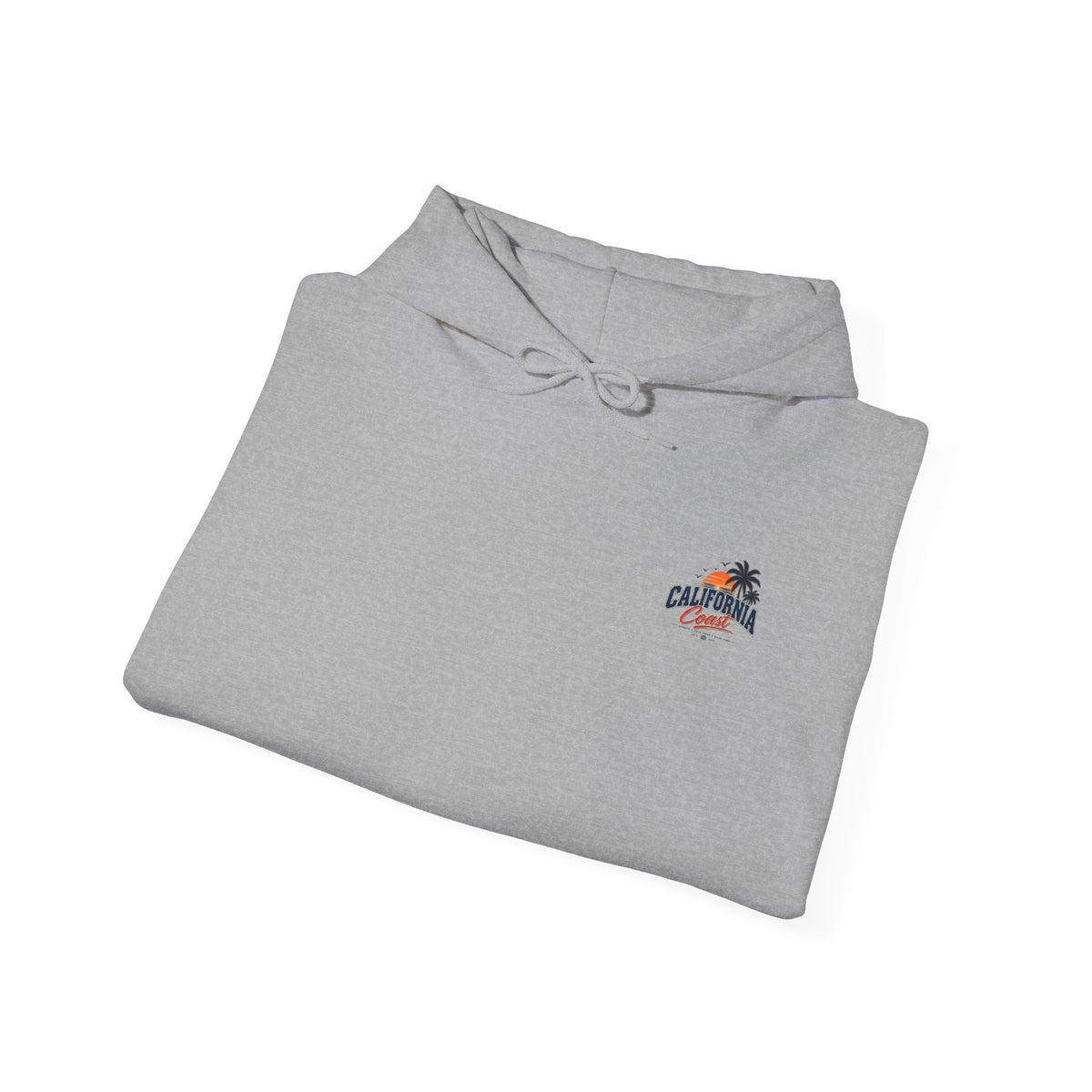 California Coast Hoodie — Vintage Car Sunset Palm Beach Graphic
