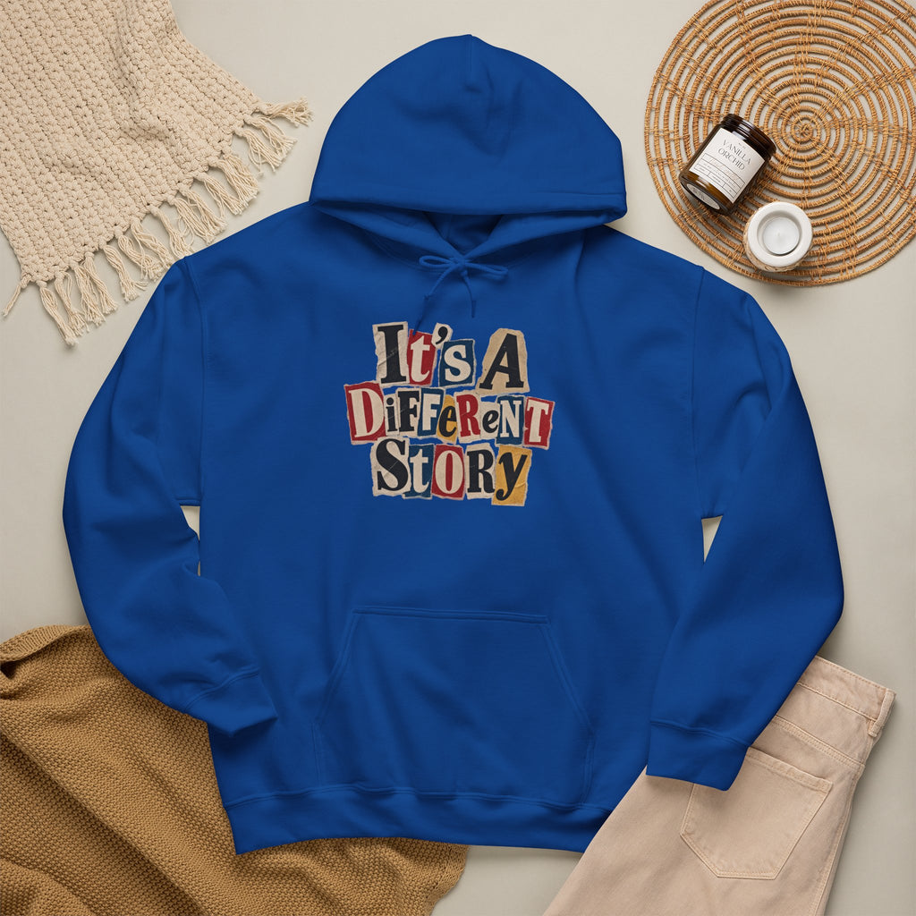 It's A Different Story Hoodie – Retro Ransom-Style Graphic Pullover