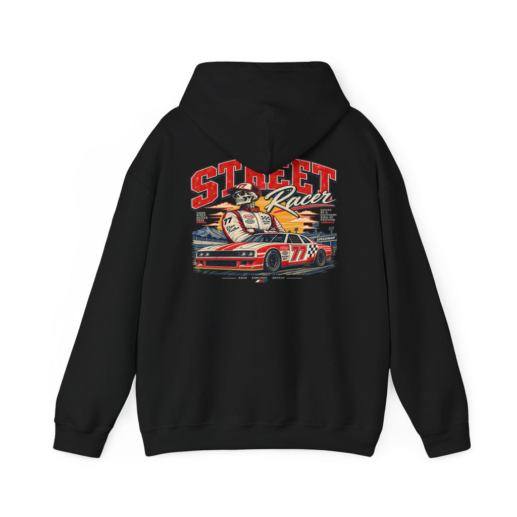 Vintage Skateboard Logo Hoodie - Retro Skate Crew Sweatshirt