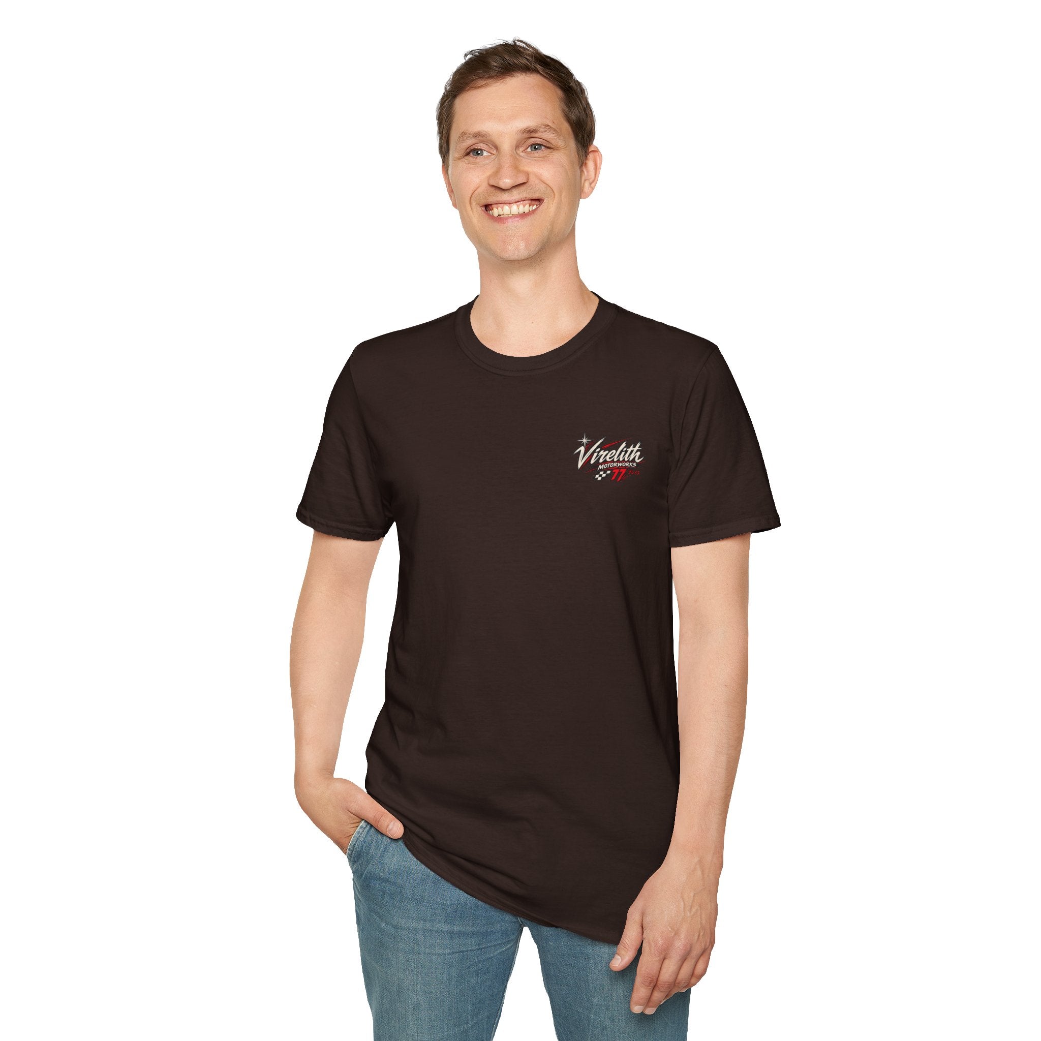 Venetta Retro Script T-Shirt | Vintage Chest Logo Graphic Tee