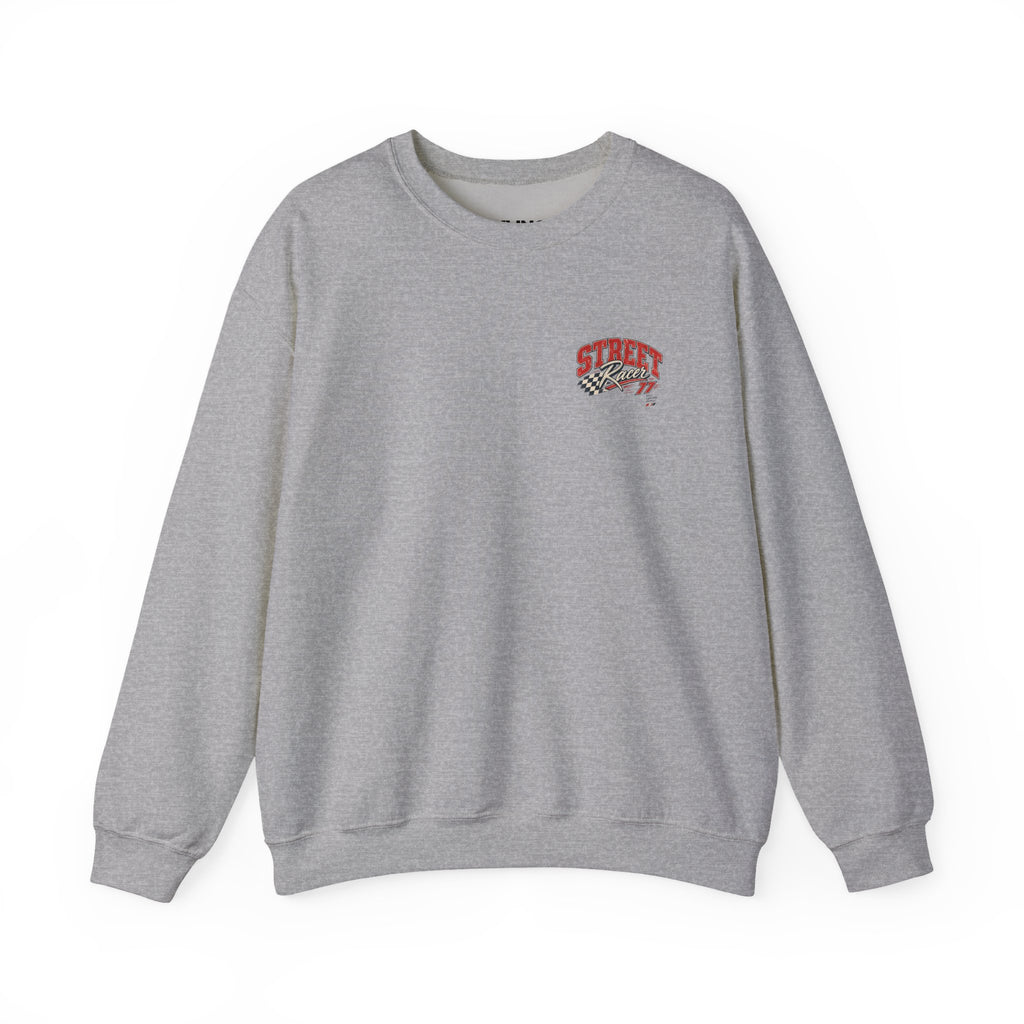 Street Racer Crewneck Sweatshirt — Vintage Car Racing Graphic