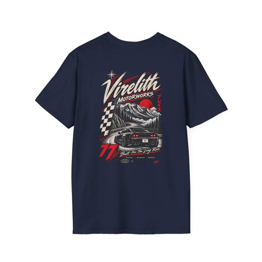 Venetta Retro Script T-Shirt | Vintage Chest Logo Graphic Tee