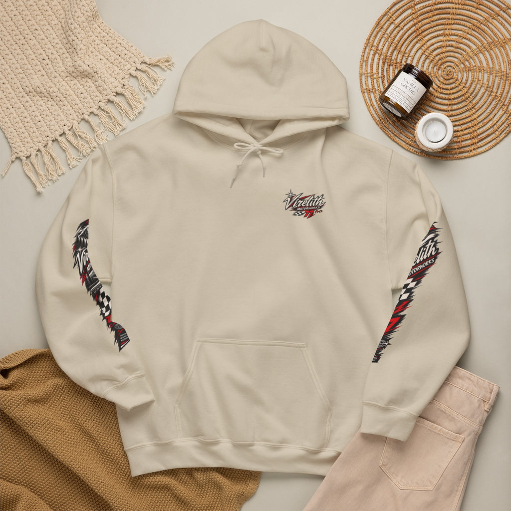 Virelith Motorsports Checkered Flag Hoodie | Racing Graphic Sweatshirt