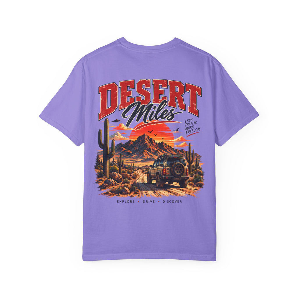 Desert Miles T-Shirt — Vintage Off-Road Scenic Graphic Tee