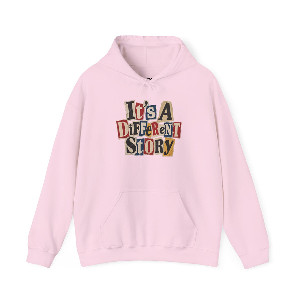 It's A Different Story Hoodie – Retro Ransom-Style Graphic Pullover