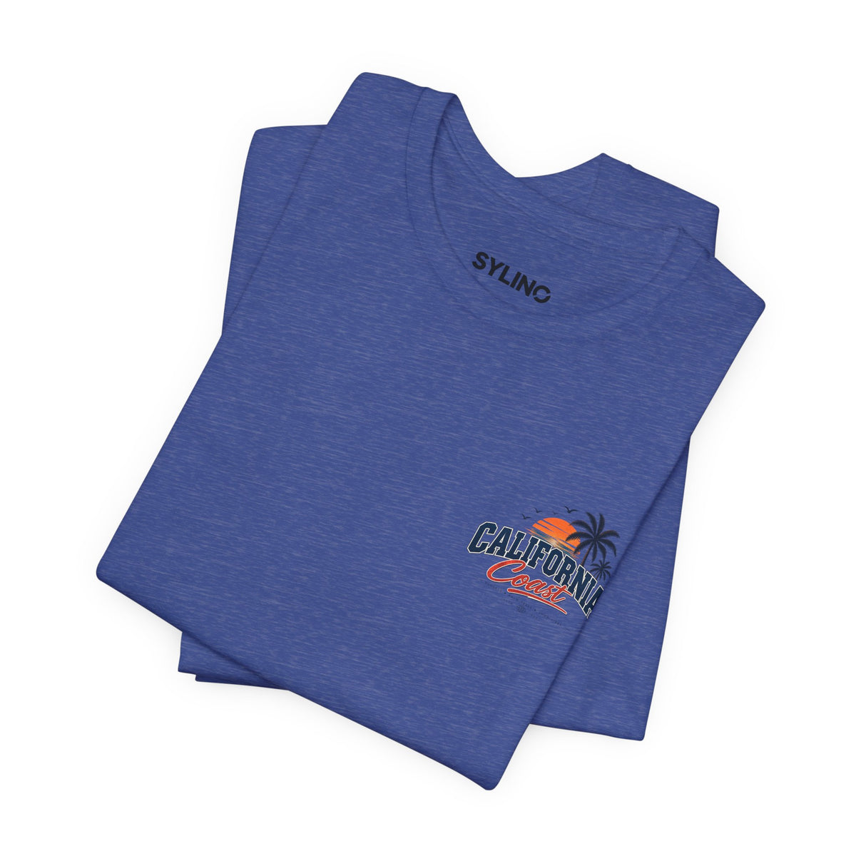 California Coast Pocket Tee — Retro Palm Surf Graphic