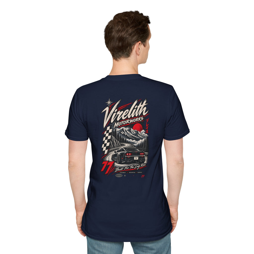 Venetta Retro Script T-Shirt | Vintage Chest Logo Graphic Tee