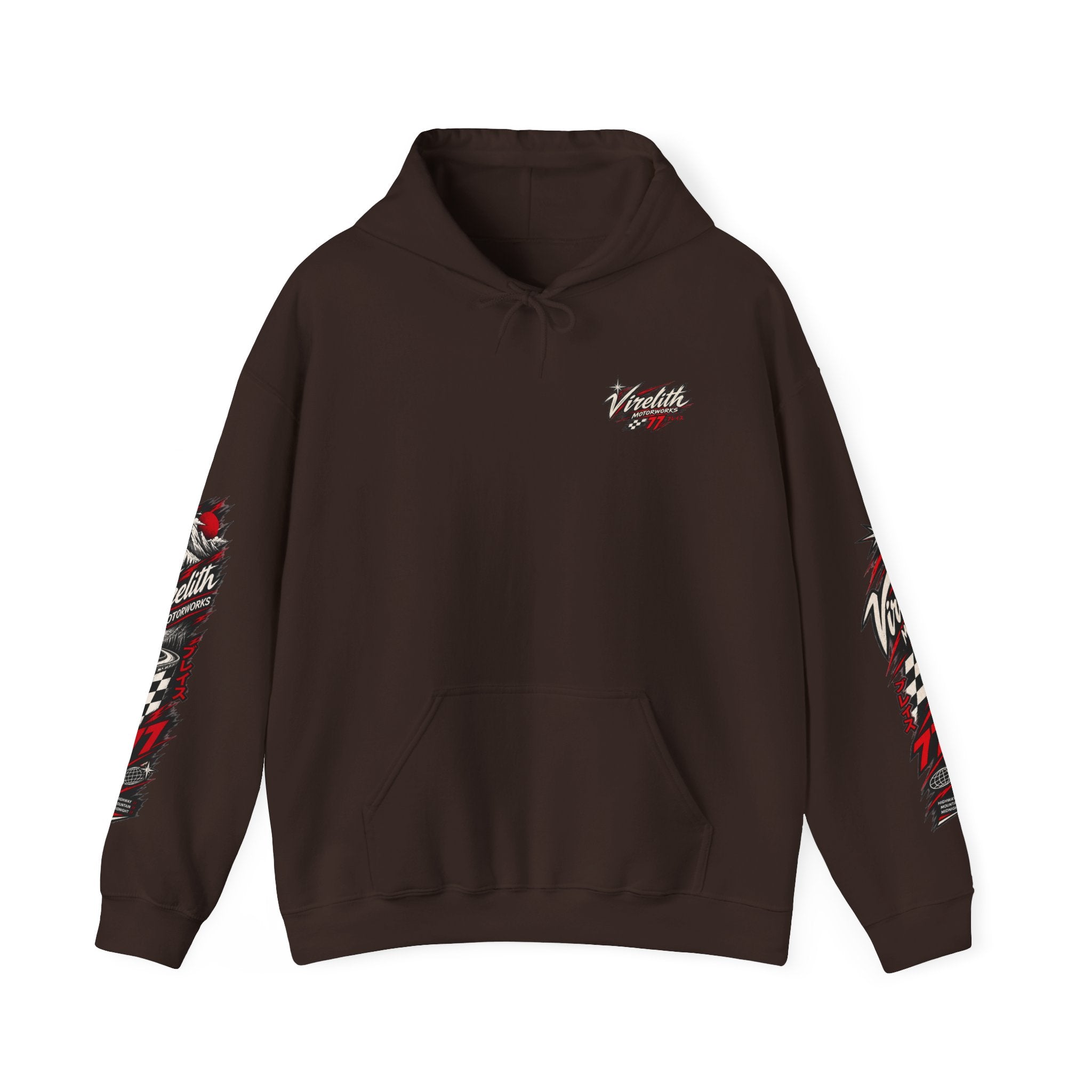 Virelith Motorsports Checkered Flag Hoodie | Racing Graphic Sweatshirt