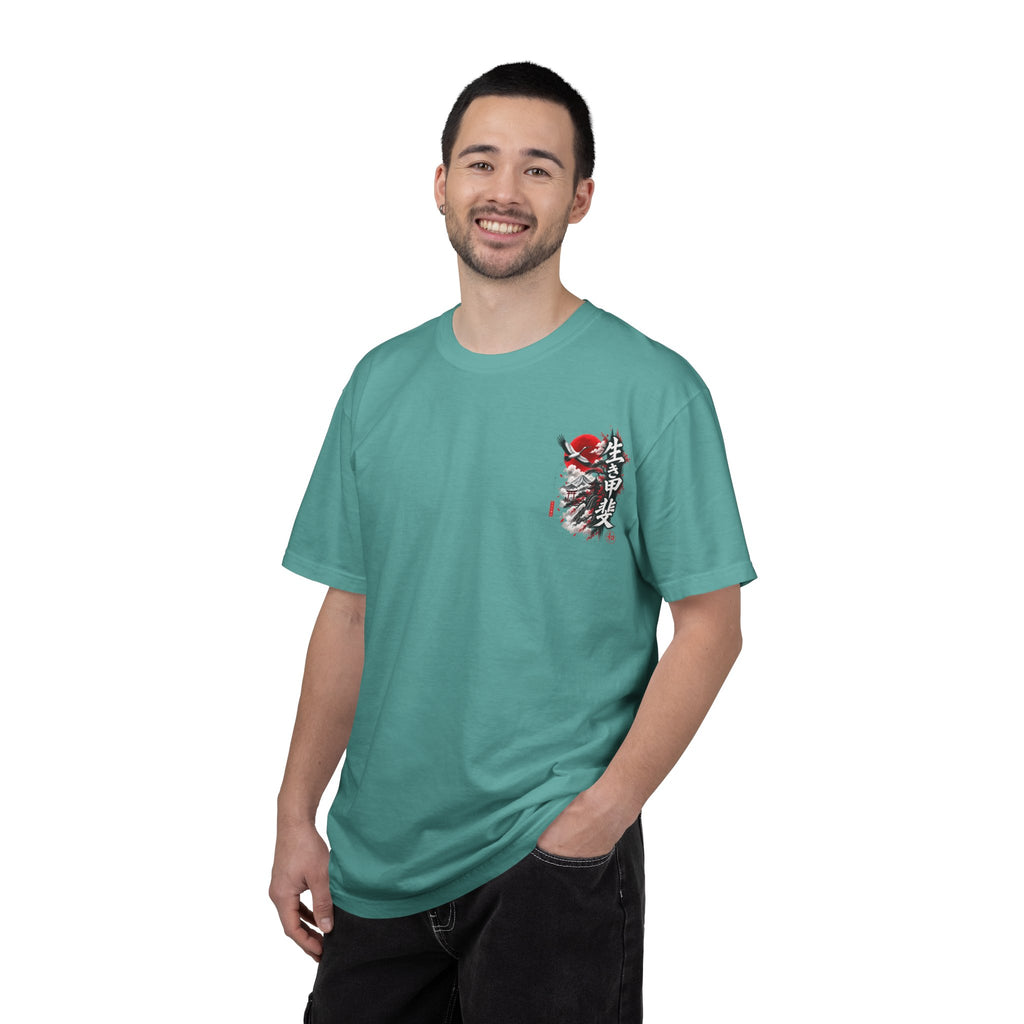 Japanese Ronin Graphic Tee - Lone Wanderer & Red Sun Vintage Streetwear