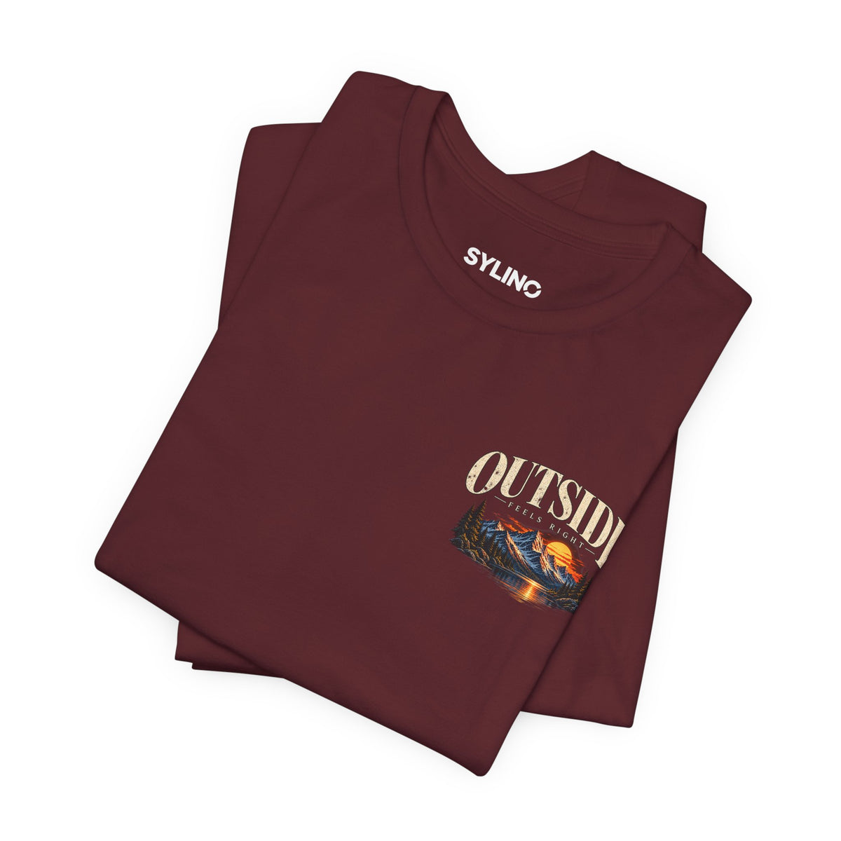 Outdoor Vibes Tee — Mountain Sunset Graphic T-Shirt