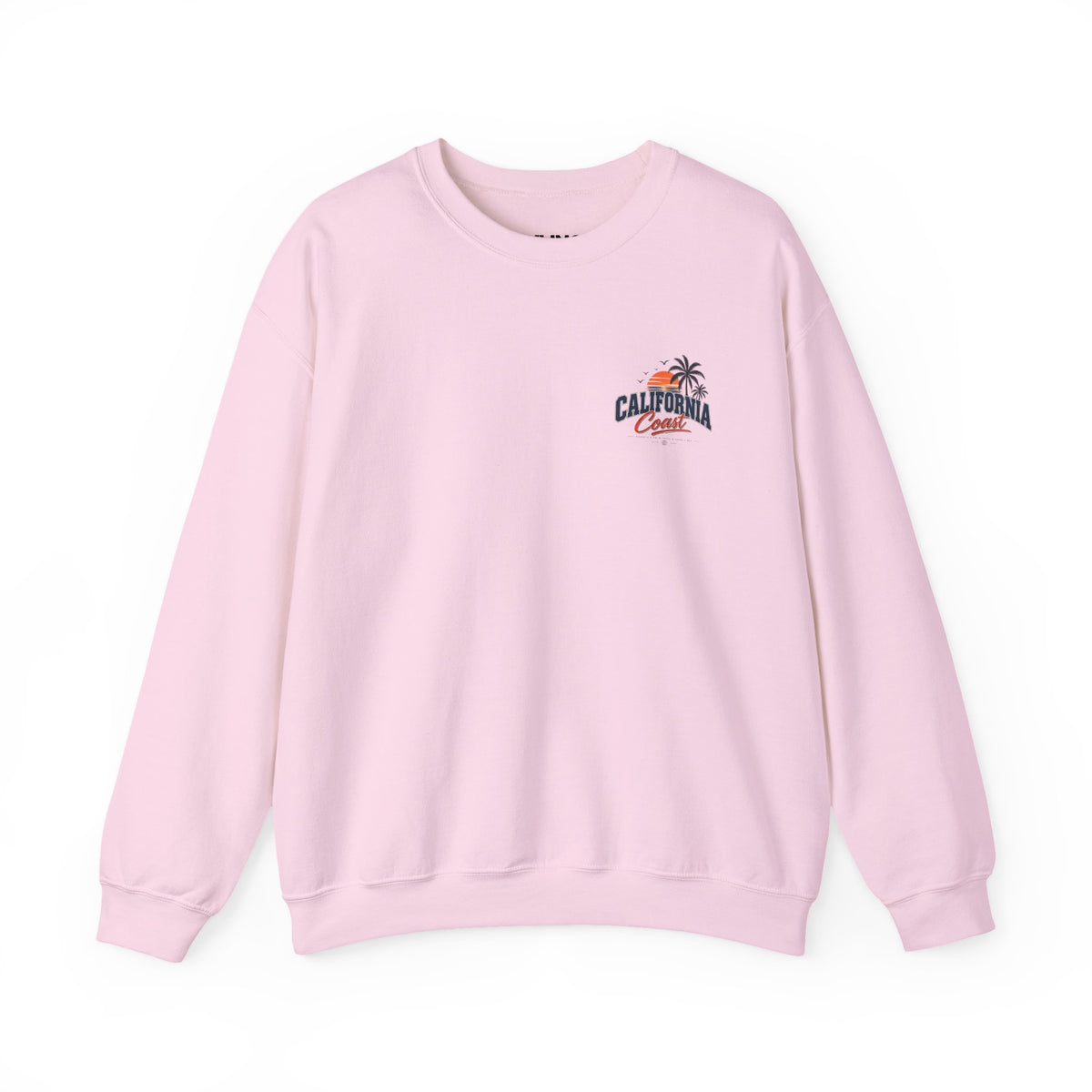 California Coast Crewneck Sweatshirt — Retro Palm Tree Graphic