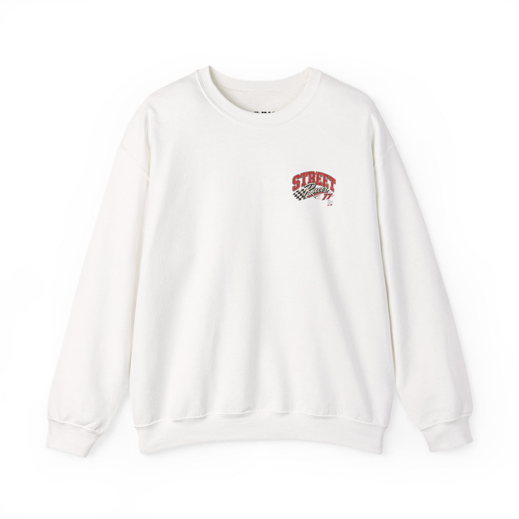 Street Racer Crewneck Sweatshirt — Vintage Car Racing Graphic