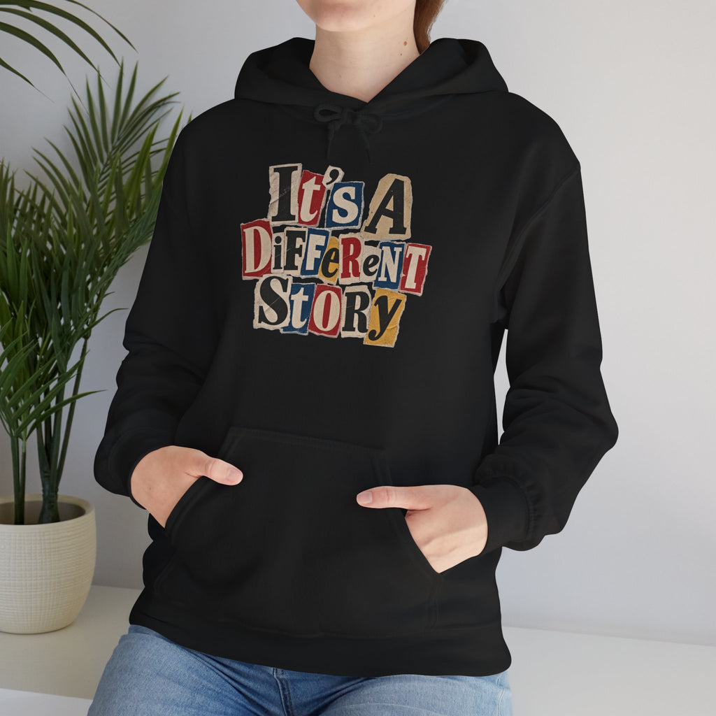 It's A Different Story Hoodie – Retro Ransom-Style Graphic Pullover
