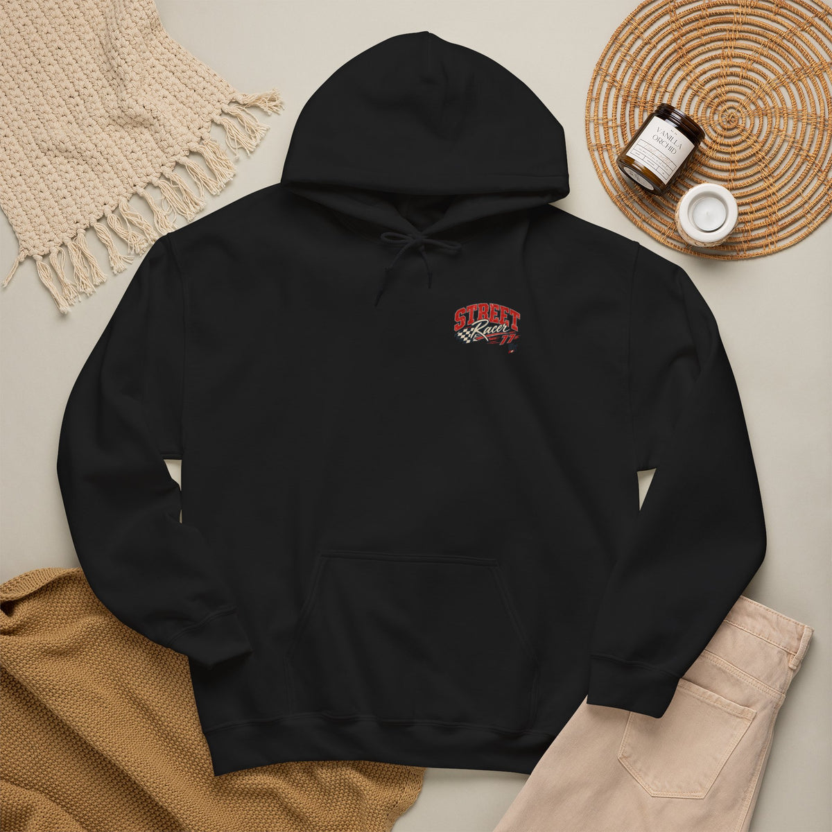 Vintage Skateboard Logo Hoodie - Retro Skate Crew Sweatshirt