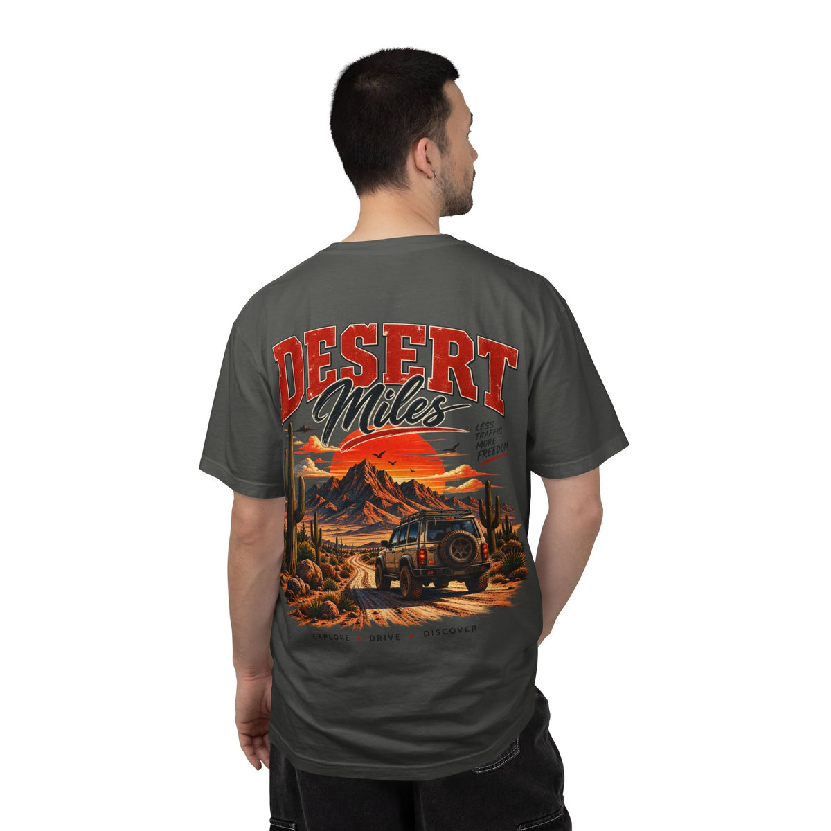 Desert Miles T-Shirt — Vintage Off-Road Scenic Graphic Tee