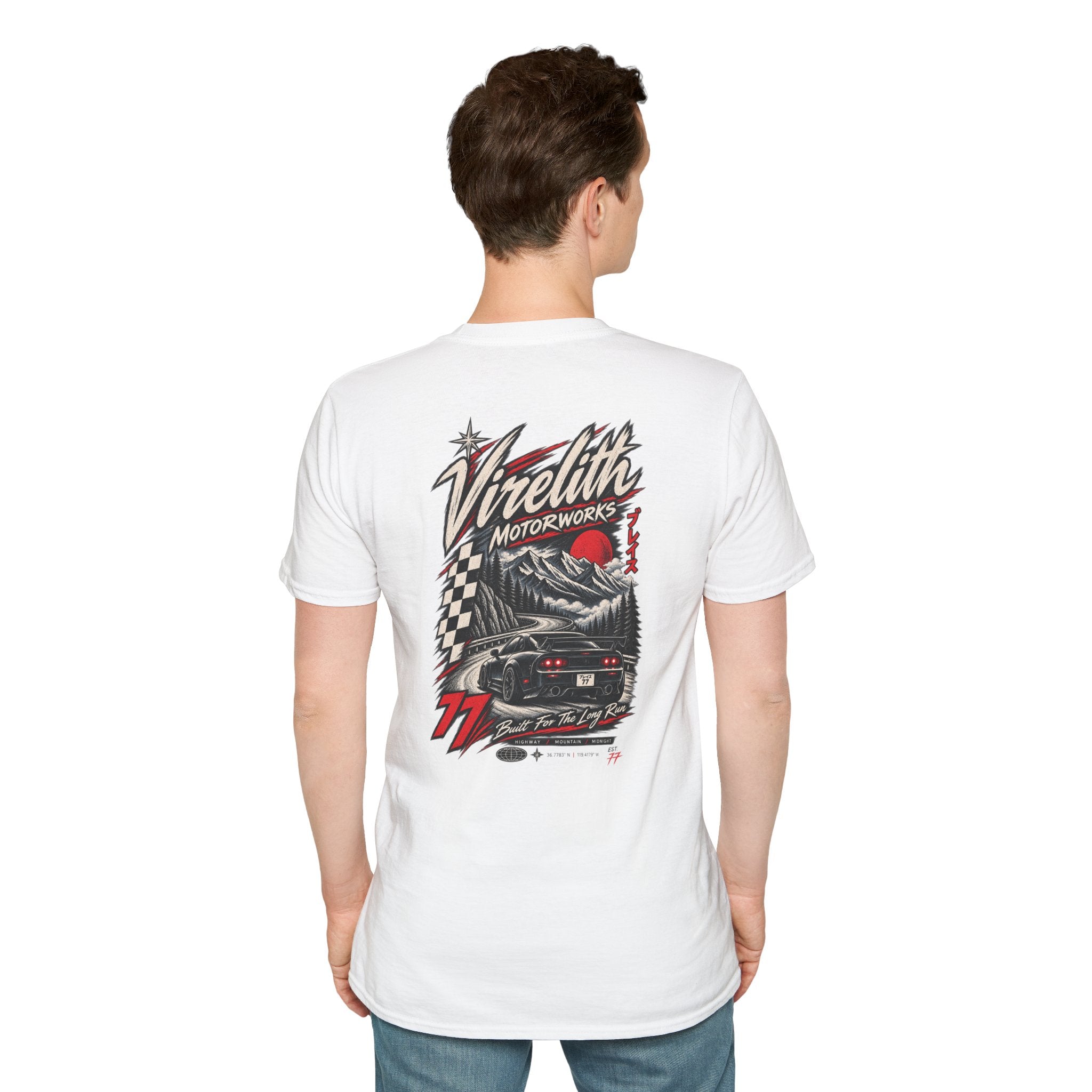 Venetta Retro Script T-Shirt | Vintage Chest Logo Graphic Tee