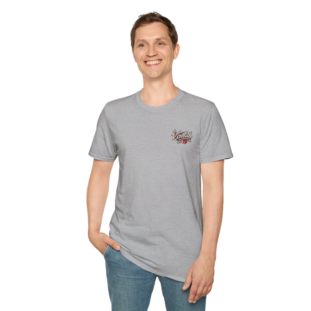 Venetta Retro Script T-Shirt | Vintage Chest Logo Graphic Tee