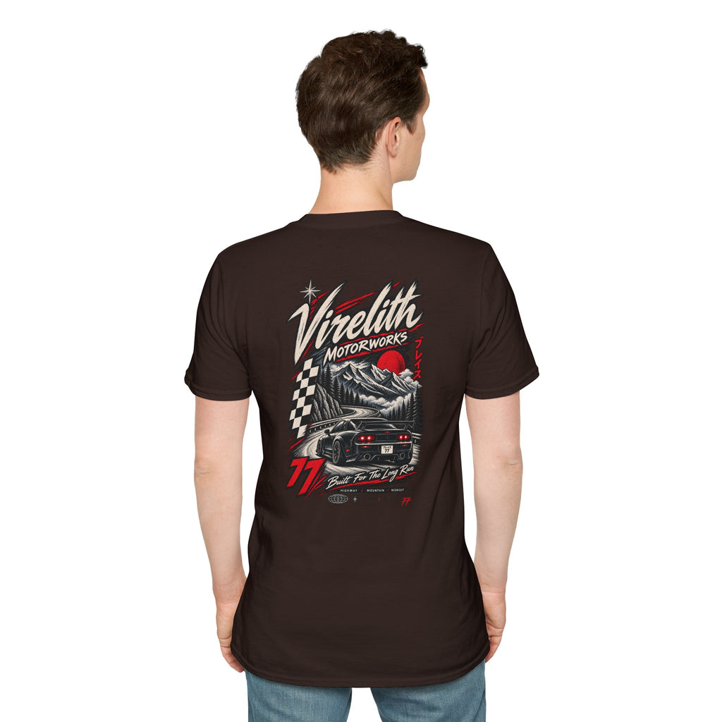Venetta Retro Script T-Shirt | Vintage Chest Logo Graphic Tee