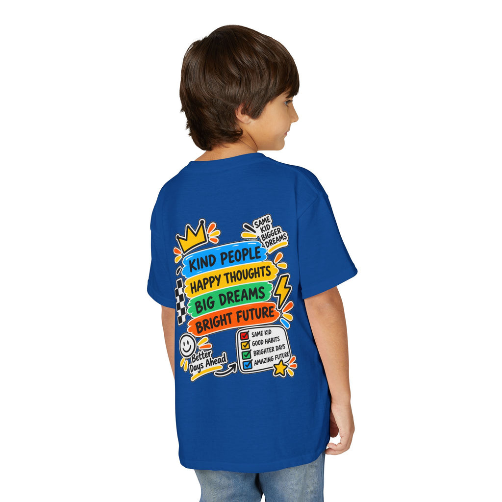 Youth T-Shirt — "Good Vibes Always" Colorful Positive Message Tee