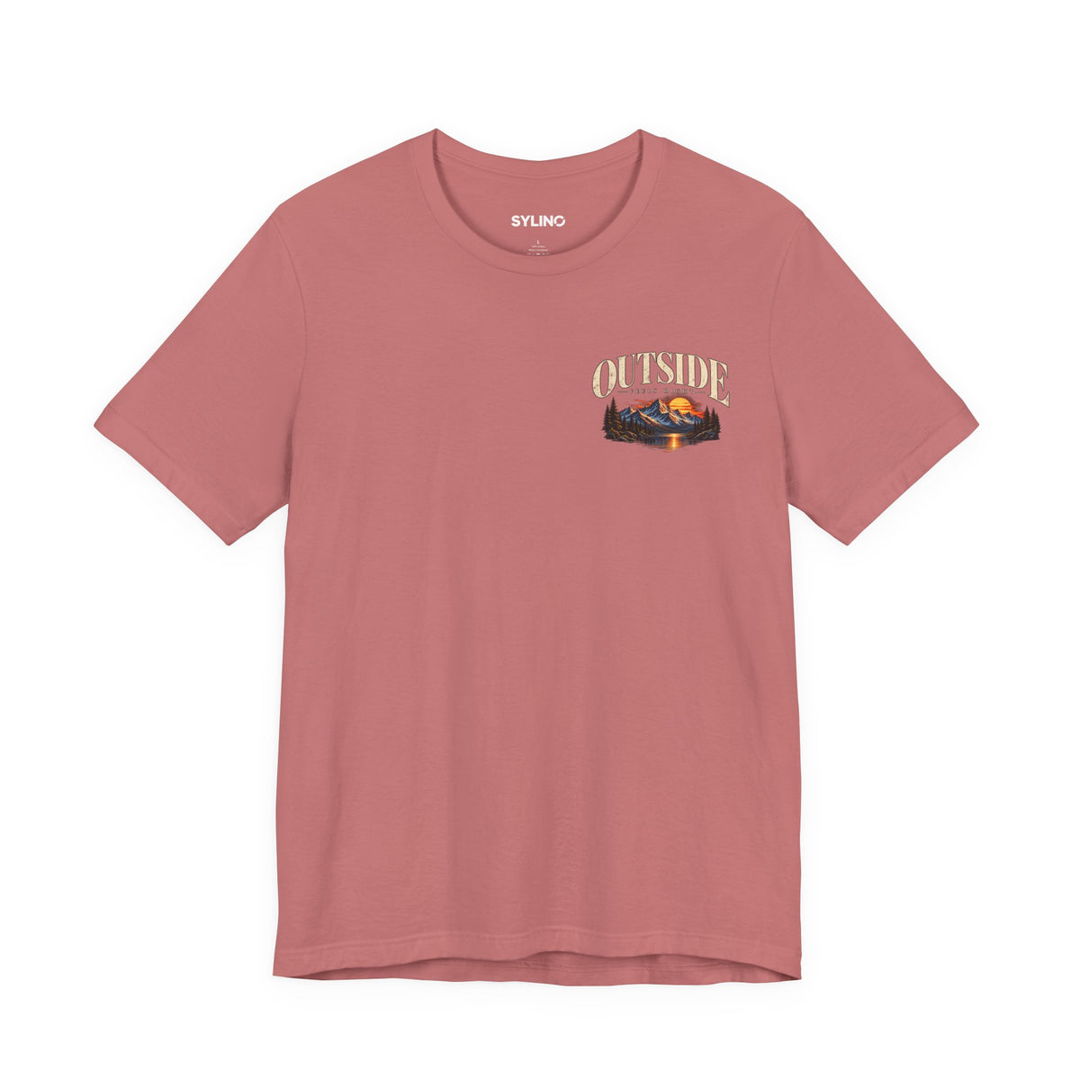 Outdoor Vibes Tee — Mountain Sunset Graphic T-Shirt