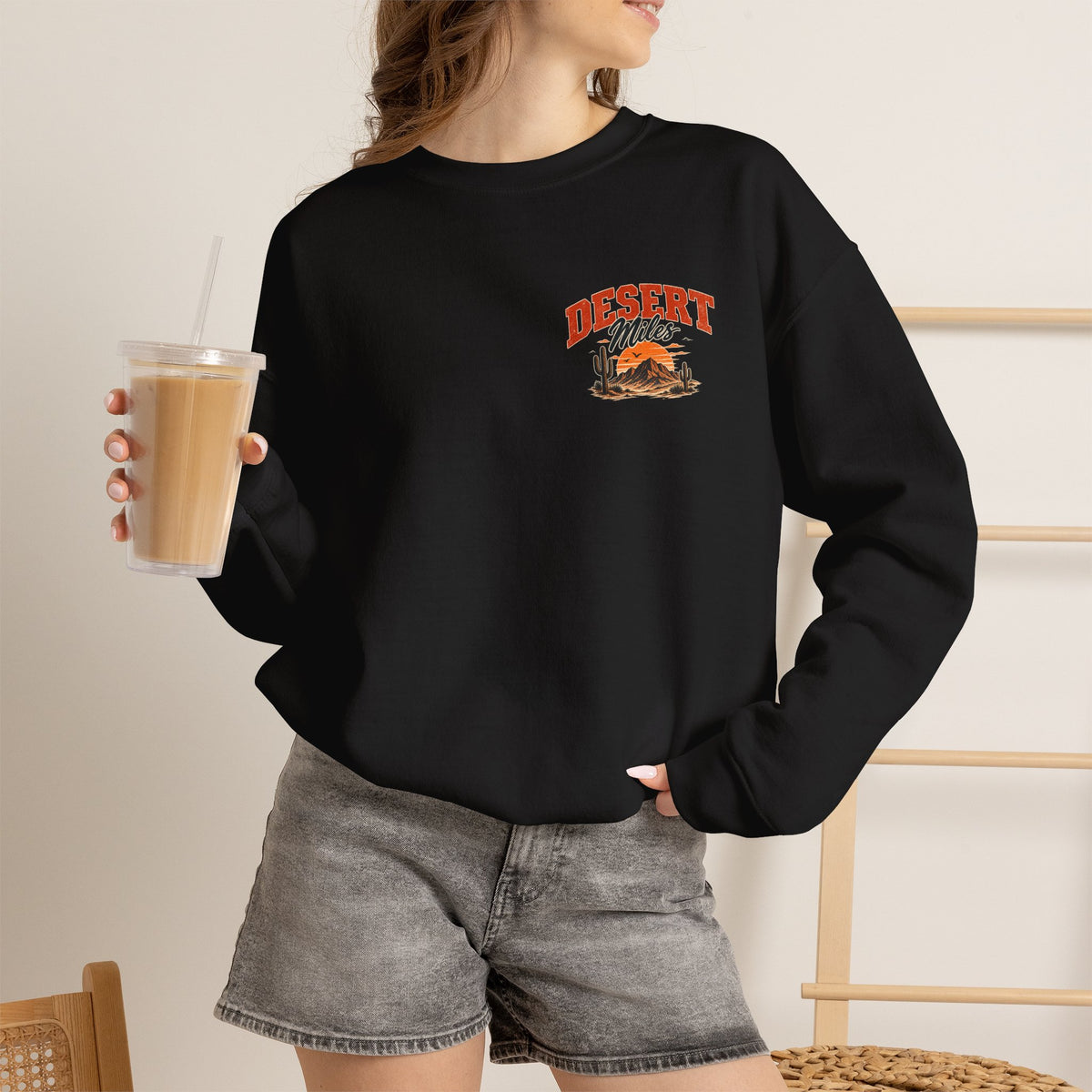 Desert Vibes Crewneck Sweatshirt — 'Desert Mama' Graphic
