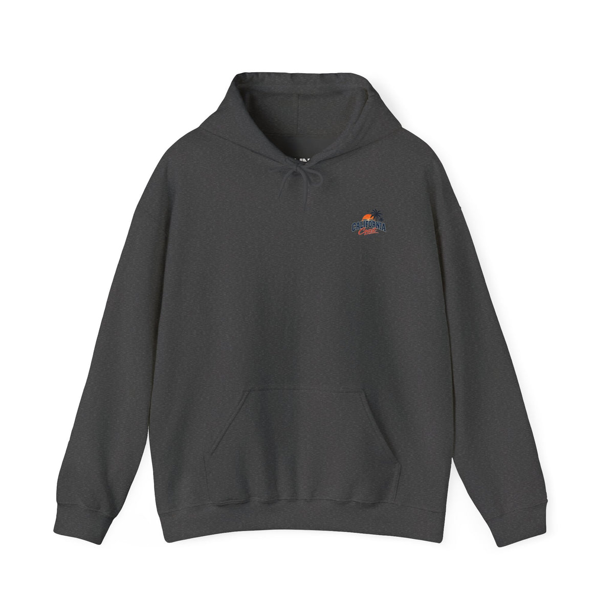 California Coast Hoodie — Vintage Car Sunset Palm Beach Graphic