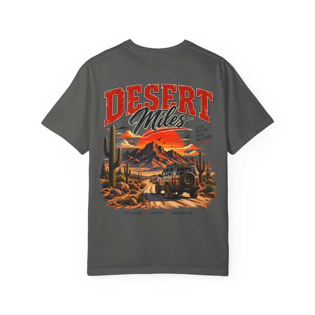 Desert Miles T-Shirt — Vintage Off-Road Scenic Graphic Tee