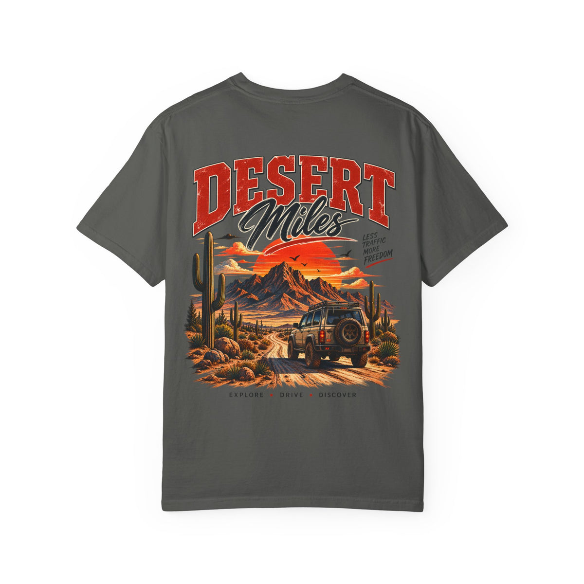 Desert Miles T-Shirt — Vintage Off-Road Scenic Graphic Tee