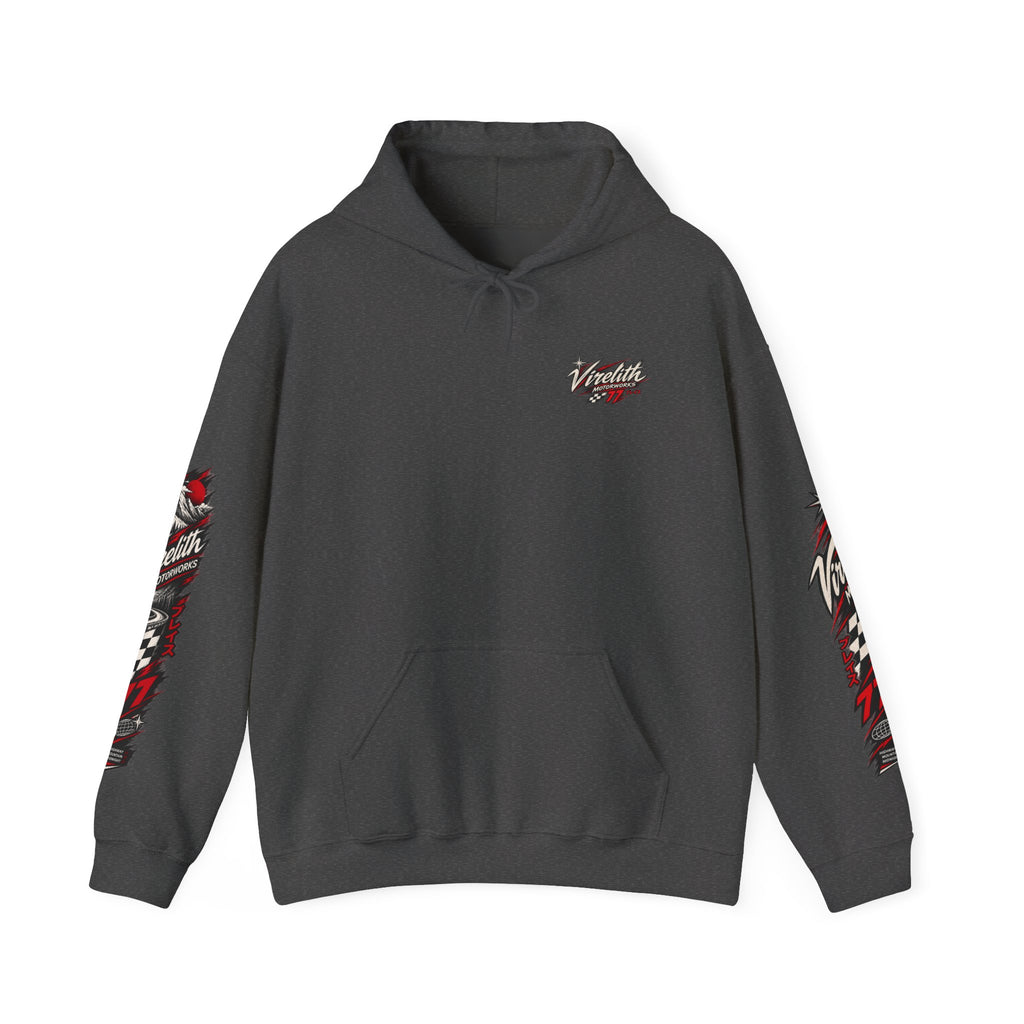 Virelith Motorsports Checkered Flag Hoodie | Racing Graphic Sweatshirt