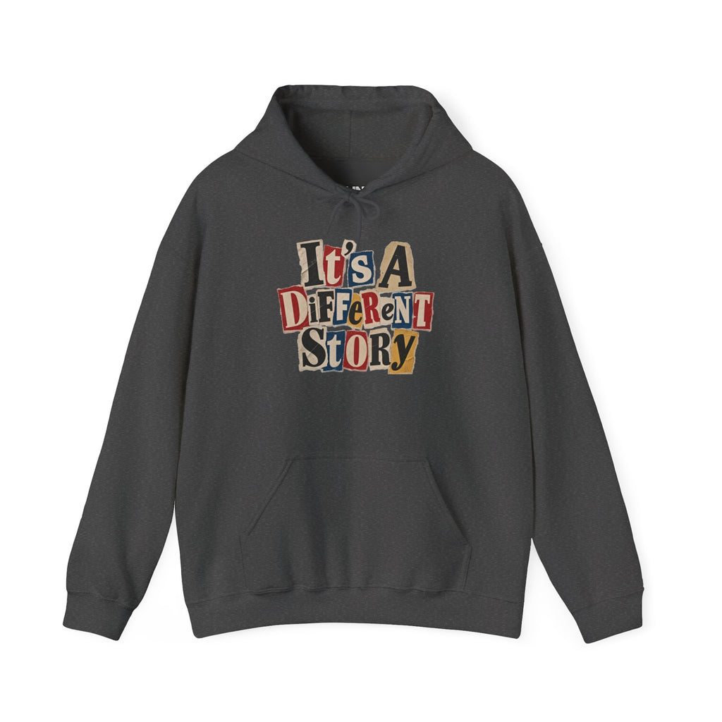 It's A Different Story Hoodie – Retro Ransom-Style Graphic Pullover