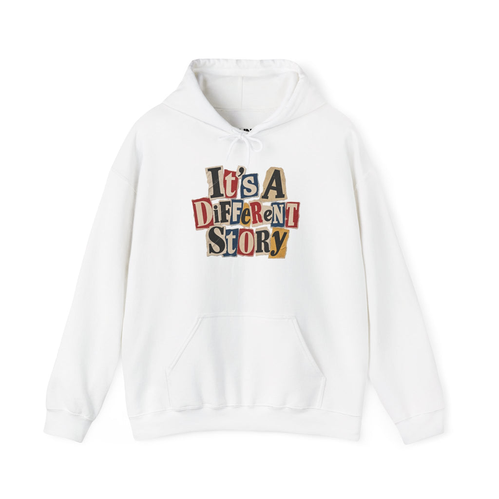 It's A Different Story Hoodie – Retro Ransom-Style Graphic Pullover