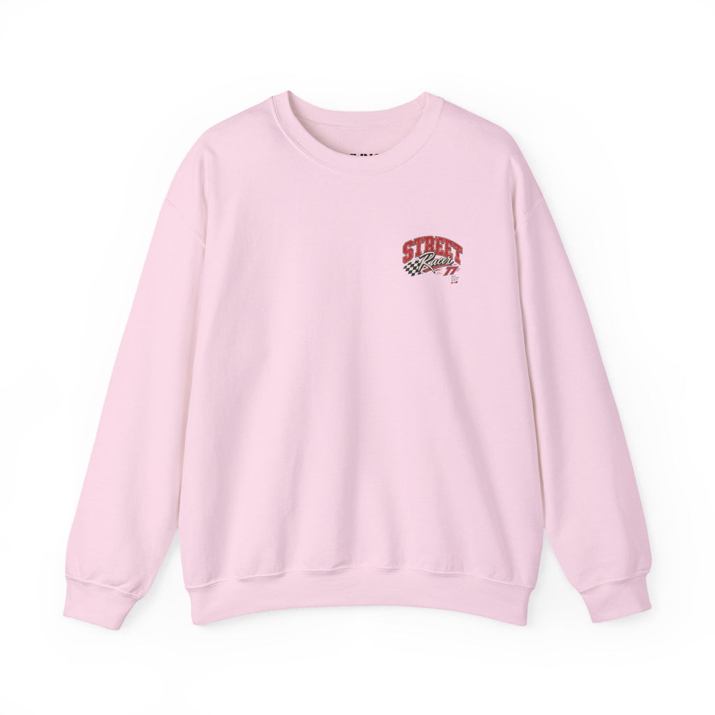 Street Racer Crewneck Sweatshirt — Vintage Car Racing Graphic