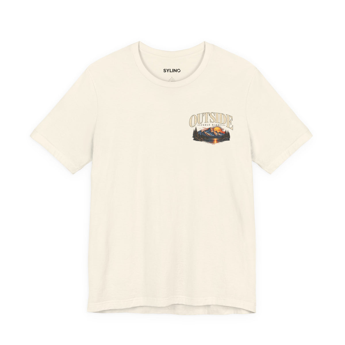 Outdoor Vibes Tee — Mountain Sunset Graphic T-Shirt