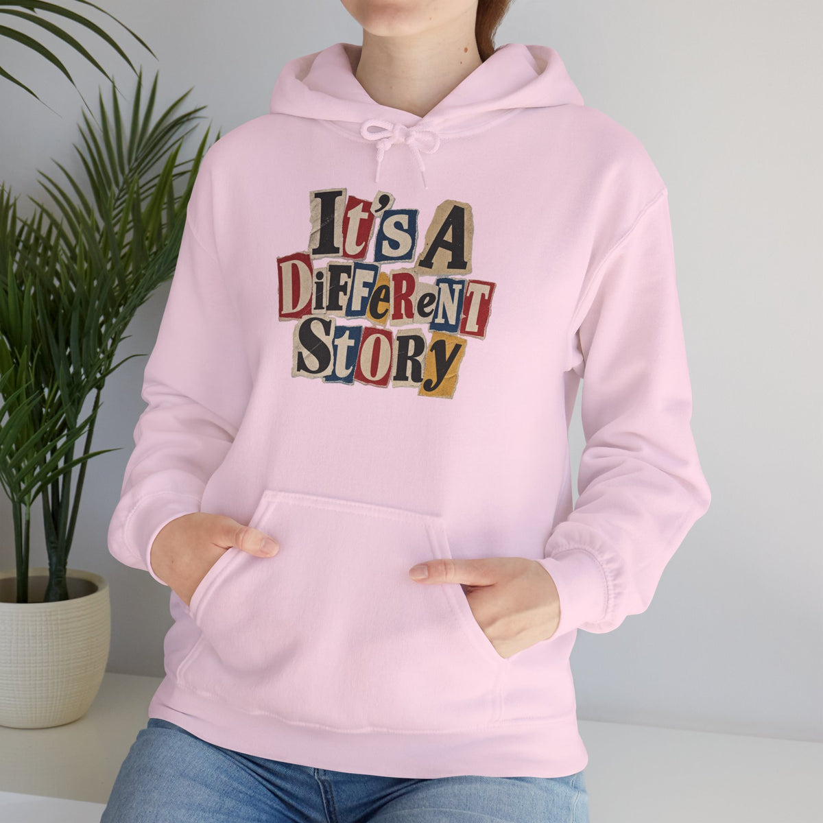 It's A Different Story Hoodie – Retro Ransom-Style Graphic Pullover