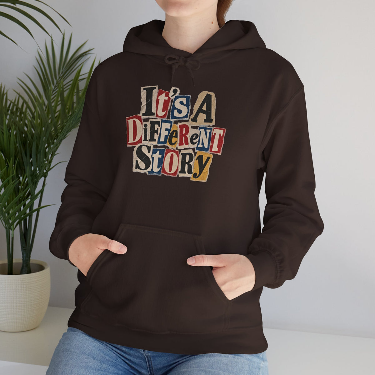 It's A Different Story Hoodie – Retro Ransom-Style Graphic Pullover