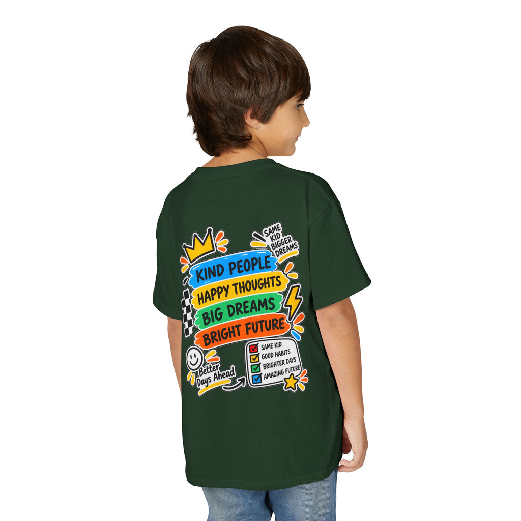 Youth T-Shirt — "Good Vibes Always" Colorful Positive Message Tee