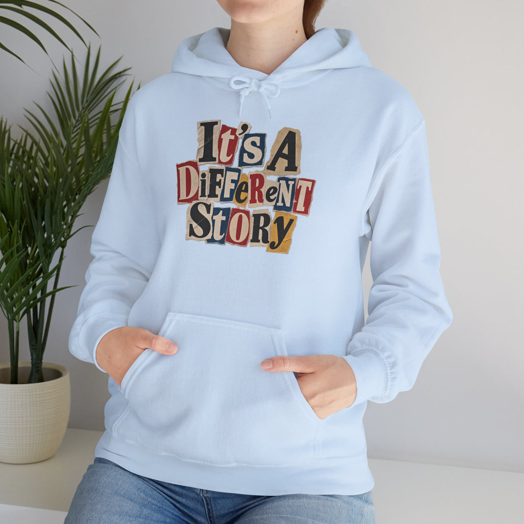 It's A Different Story Hoodie – Retro Ransom-Style Graphic Pullover