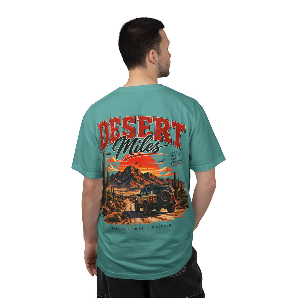 Desert Miles T-Shirt — Vintage Off-Road Scenic Graphic Tee